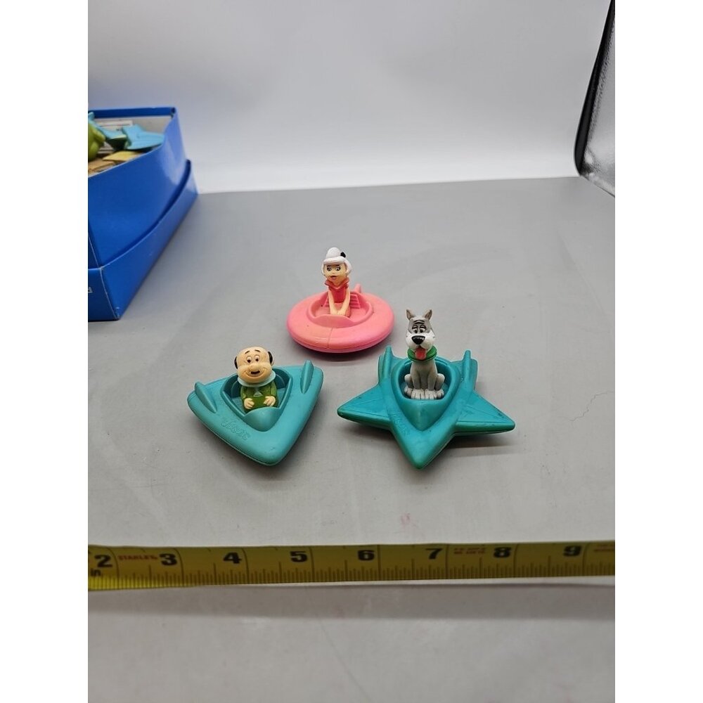 THE‎ JETSONS Lot 3 Wendy's Fast Food Space Toy On Wheels Hanna-Barbera Vintage